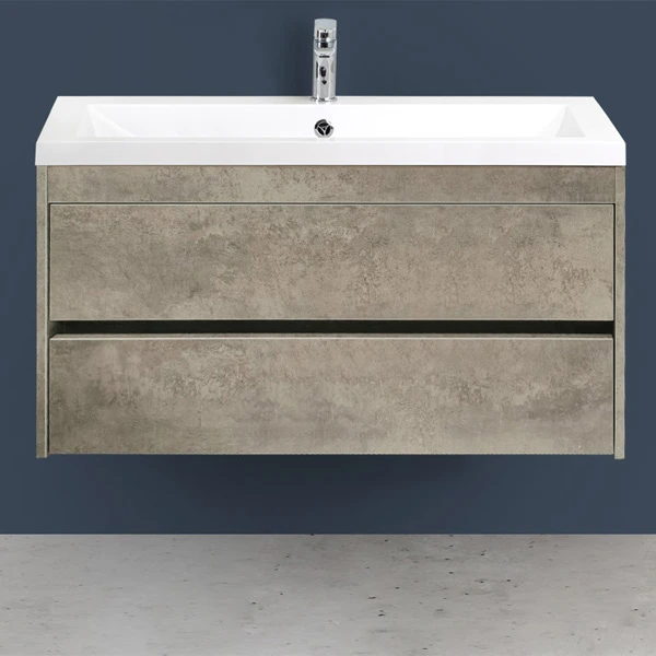 Мебель для ванной Art & Max Family 100 подвесная, цвет цемент 
