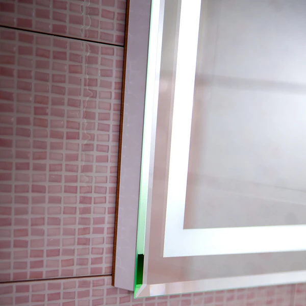 Зеркало Бриклаер Вега / Мальта 75x85, с подсветкой и часами