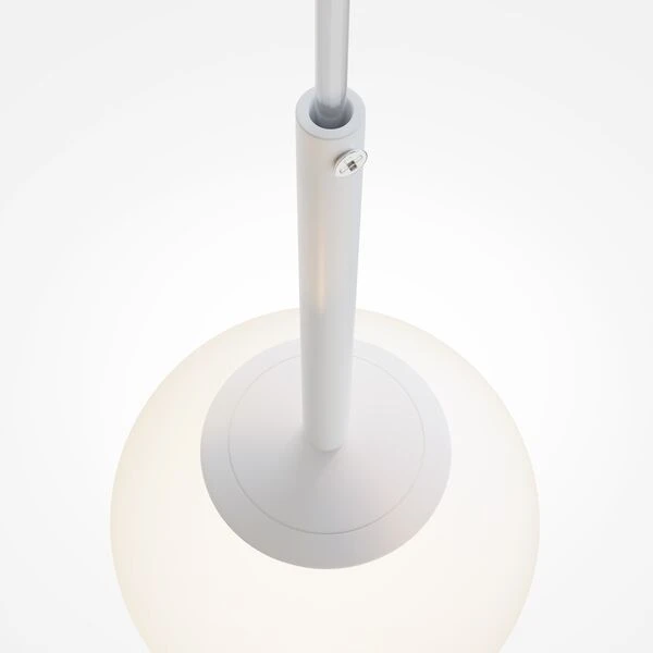 Подвесной светильник Maytoni Basic Form MOD321PL-01W, арматура матовая белая, плафон стекло белое