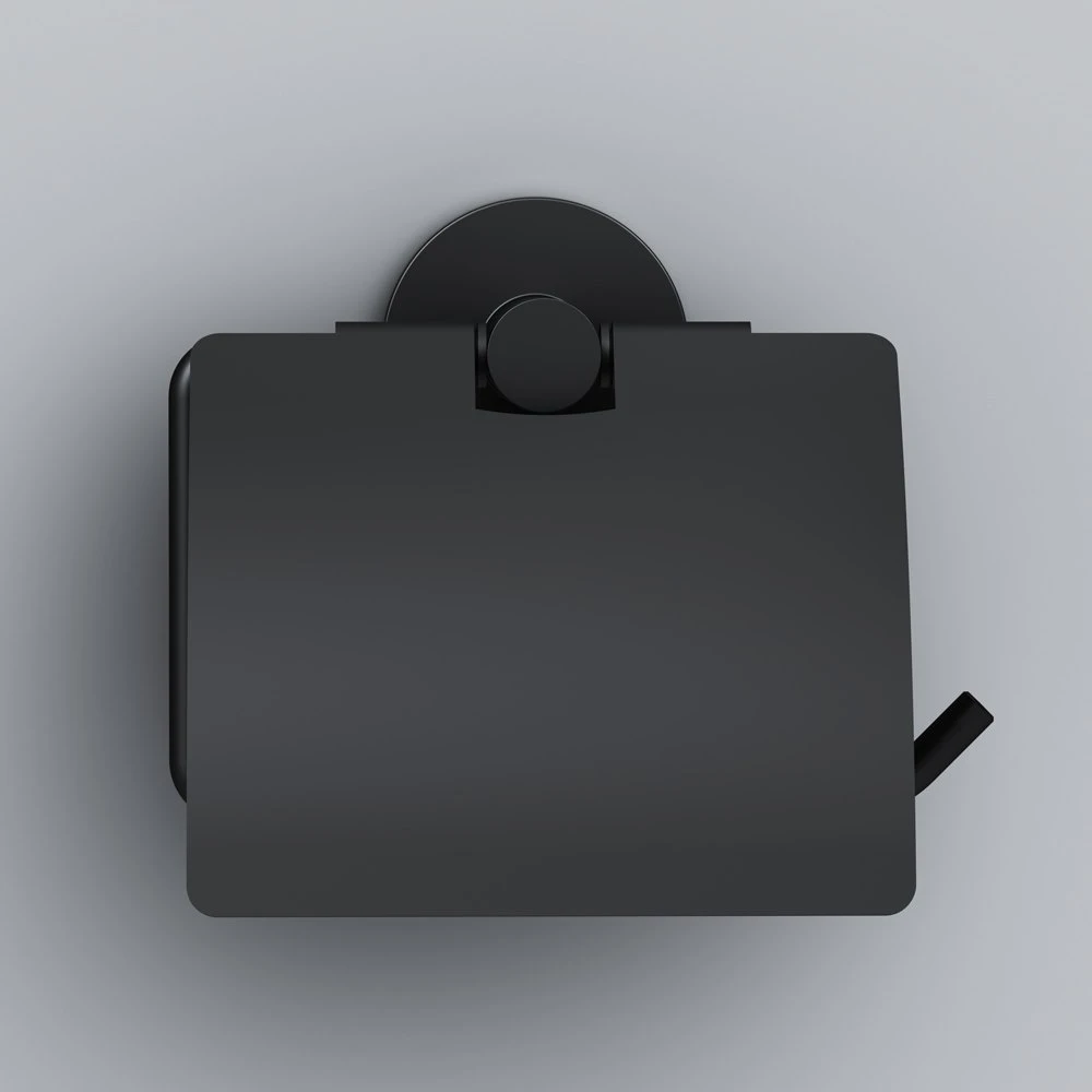 Держатель туалетной бумаги AM.PM X-Joy A85A341422, с крышкой, цвет черный - фото 1