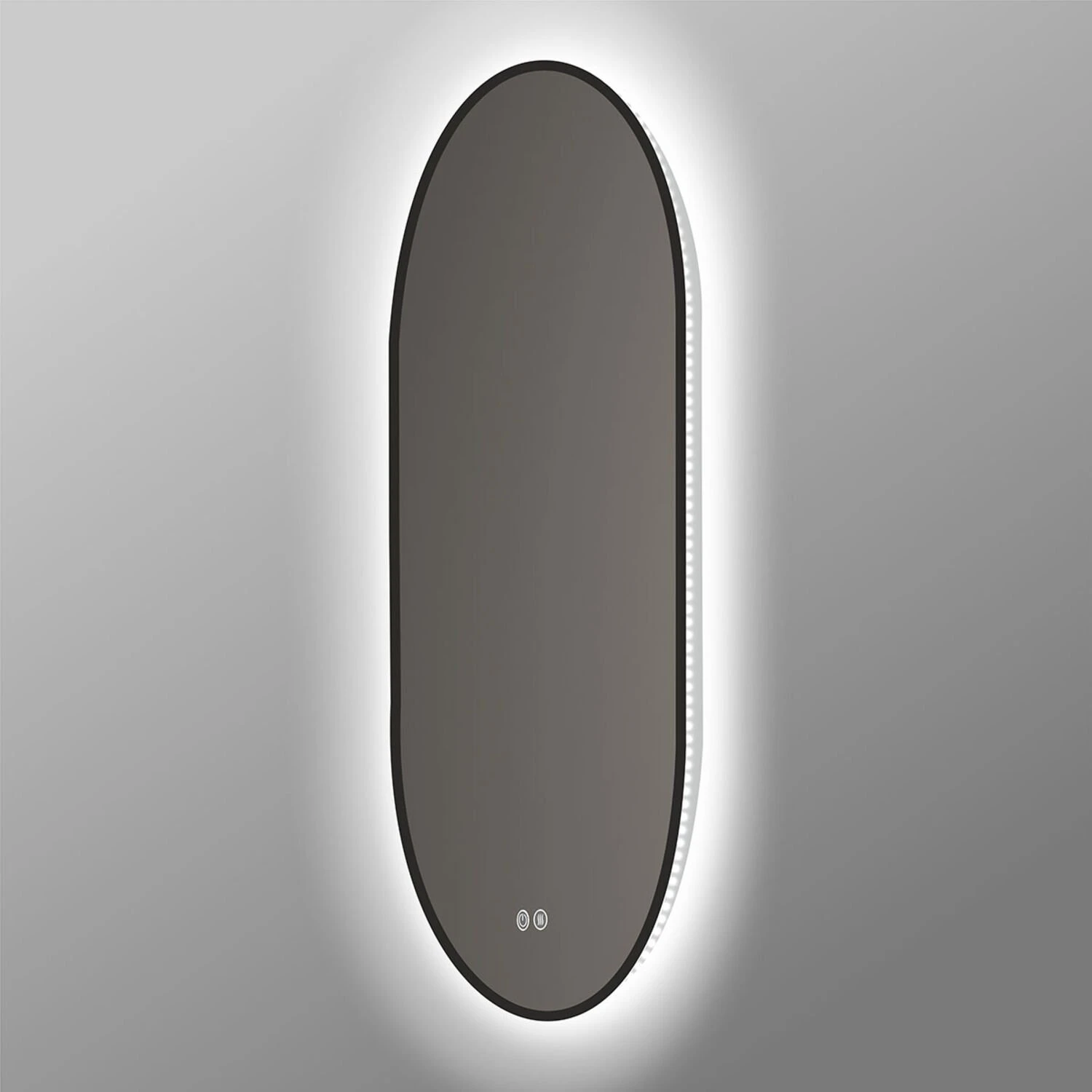 Зеркало Vincea VLM-3AU900B-2 LED 50х90, с подсветкой, функцией антизапотевания, сенсорным выключателем и диммером, цвет черный