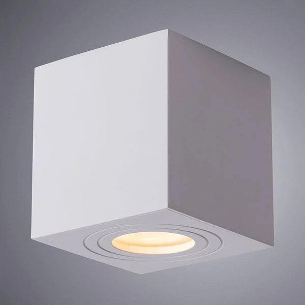 Потолочный светильник Arte Lamp Galopin A1461PL-1WH, арматура белая, плафон металл белый, 9х9 см
