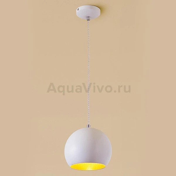 Подвесной светильник Citilux Оми CL945110, арматура белая, плафон металл белый, 18х18 см - фото 1