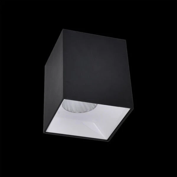 Точечный светильник Citilux Старк CL7440210, арматура черная, плафон металл белый