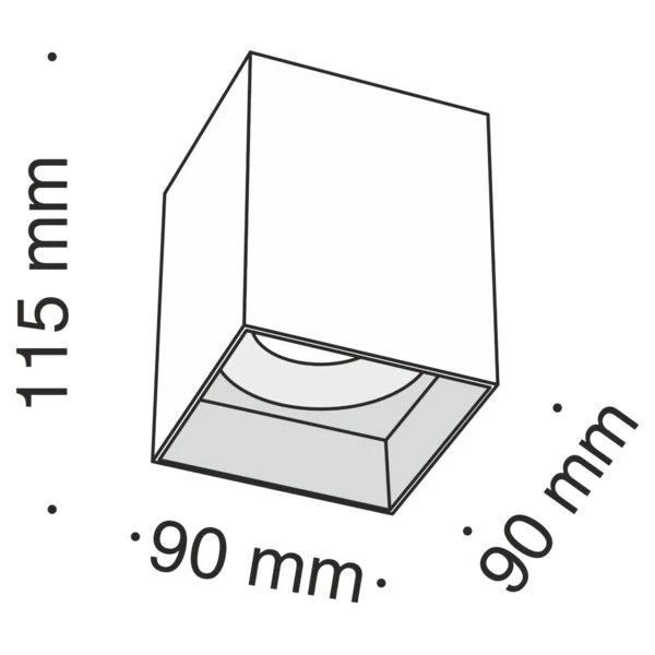 Потолочный светильник Maytoni Technicali Slim C015CL-01B, арматура черная - фото 1