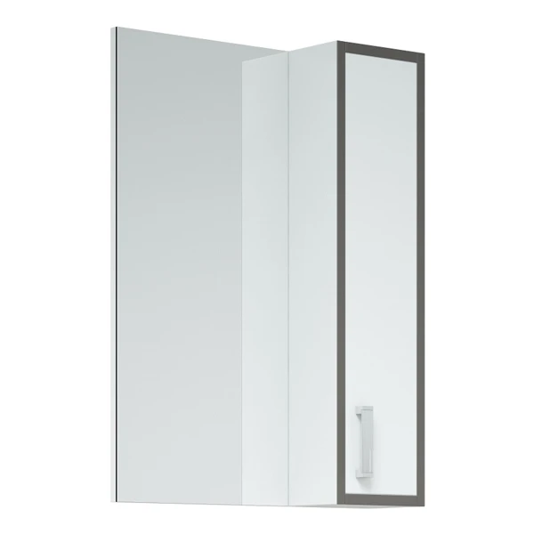 Шкаф-зеркало Corozo Спектр 50, правый, цвет белый / серый