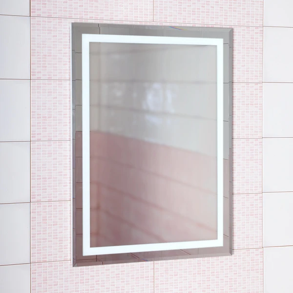 Зеркало Бриклаер Вега / Мальта 75x85, с подсветкой и часами